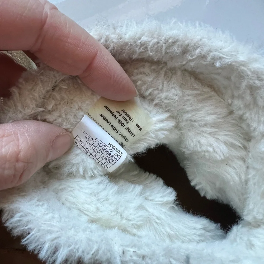 TOMS Alpine Brown Suede Leather Lace Up Faux‎ Fur Ankle Sneaker Boots